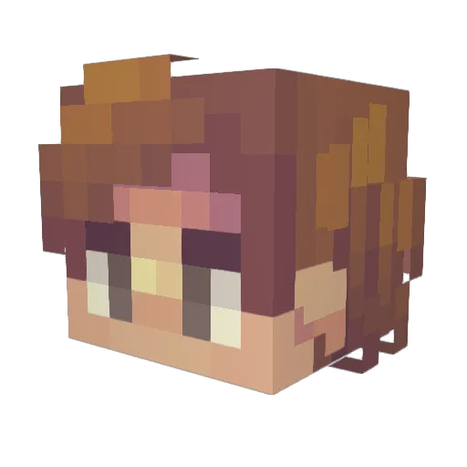 Meszanjur Minecraft avatar head, 3D render