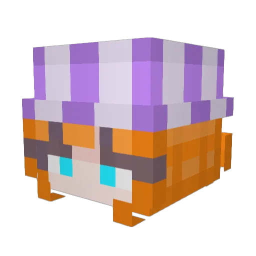 MetLive11 Minecraft avatar head, 3D render