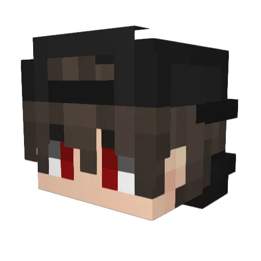 MetaBot51 Minecraft avatar head, 3D render