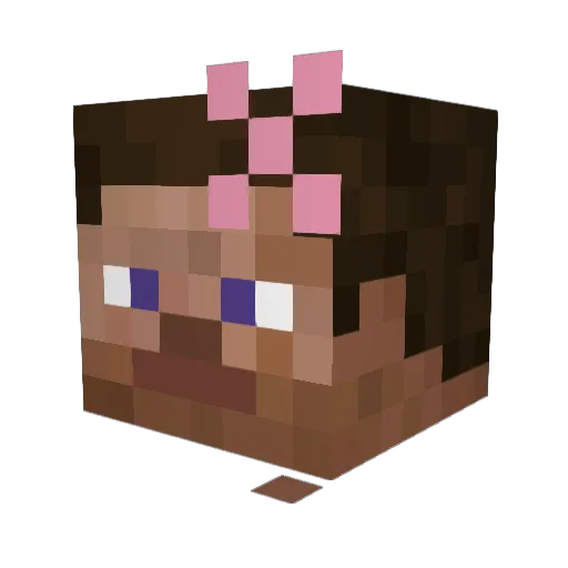 MetaDuck Minecraft avatar head, 3D render