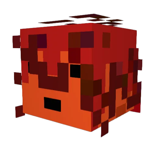 MetaIKingSlime Minecraft avatar head, 3D render