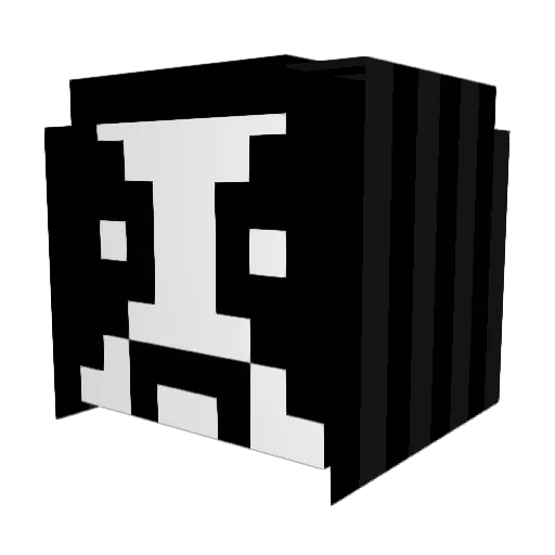 MetaIhead Minecraft avatar head, 3D render