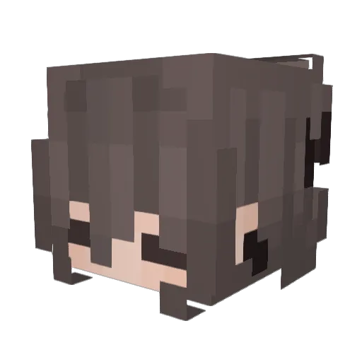 MetaMillie Minecraft avatar head, 3D render