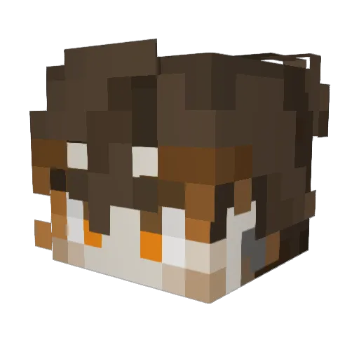 MetaRemix Minecraft avatar head, 3D render