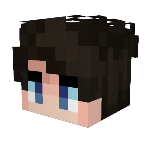 MetaSaxophone Minecraft avatar head, 3D render