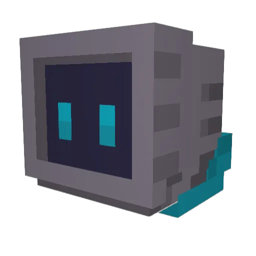 MetaX01 Minecraft avatar head, 3D render