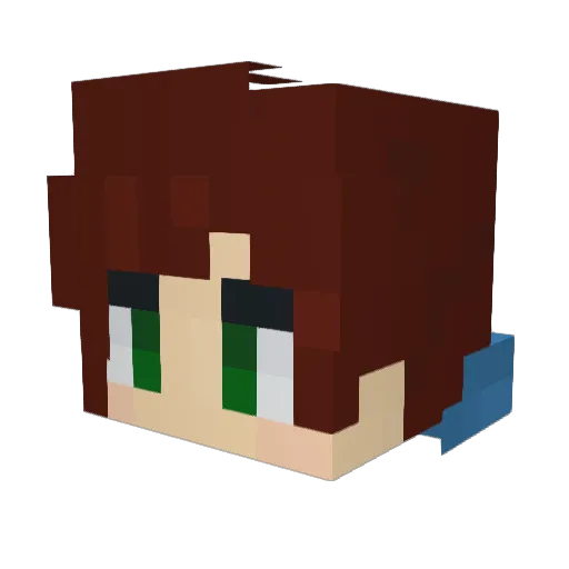 Meta_Gamer12 Minecraft avatar head, 3D render