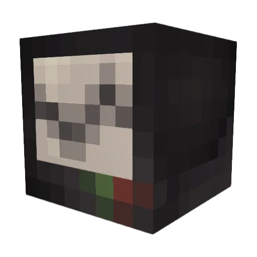 Meta_Man Minecraft avatar head, 3D render