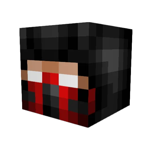 Metabucks Minecraft avatar head, 3D render