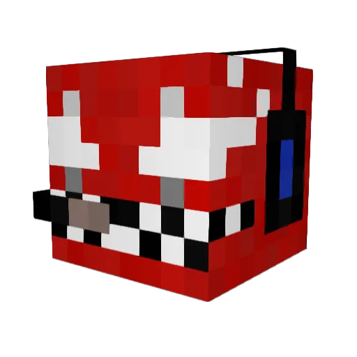 Metadragon47 Minecraft avatar head, 3D render