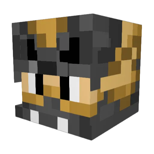 Metagr0s Minecraft avatar head, 3D render