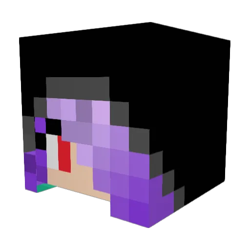 Metahistory Minecraft avatar head, 3D render