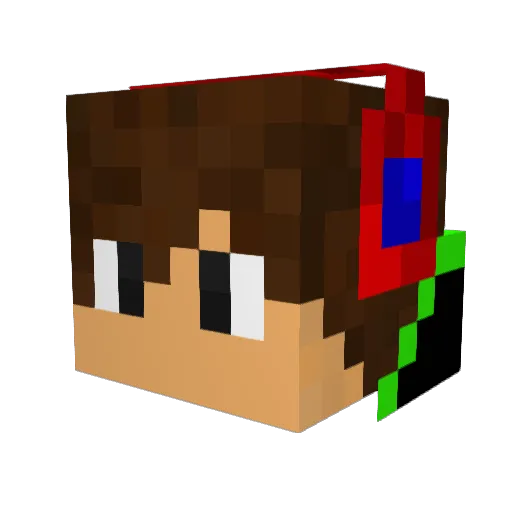 Metaknight65 Minecraft avatar head, 3D render