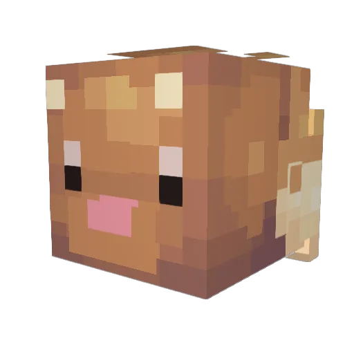 MetalBun Minecraft avatar head, 3D render
