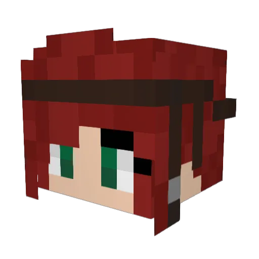 MetalCat114 Minecraft avatar head, 3D render