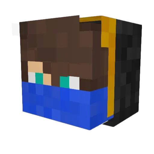 MetalDavid999 Minecraft avatar head, 3D render
