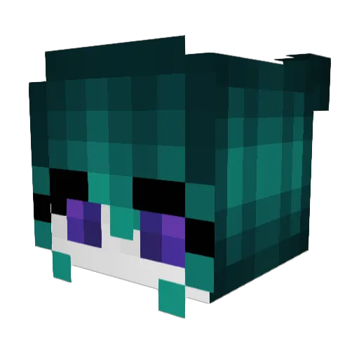 MetalDragon36 Minecraft avatar head, 3D render