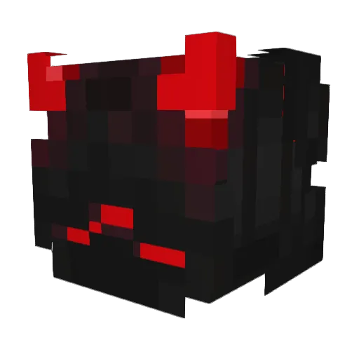 MetalFern_ Minecraft avatar head, 3D render