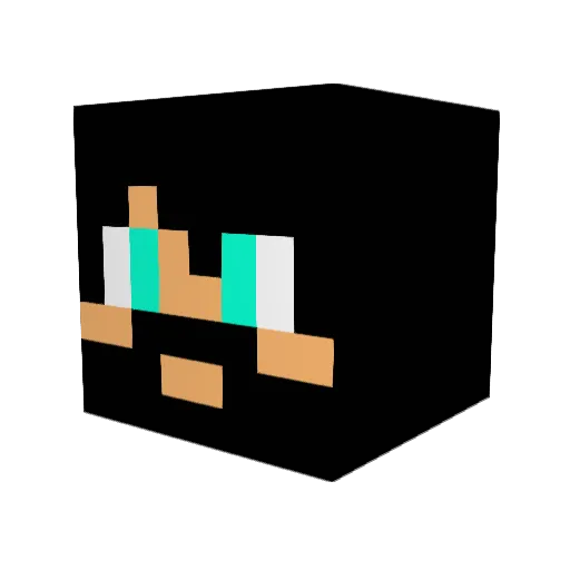 MetalGamerGeek Minecraft avatar head, 3D render