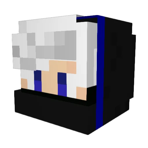MetalGolem78 Minecraft avatar head, 3D render