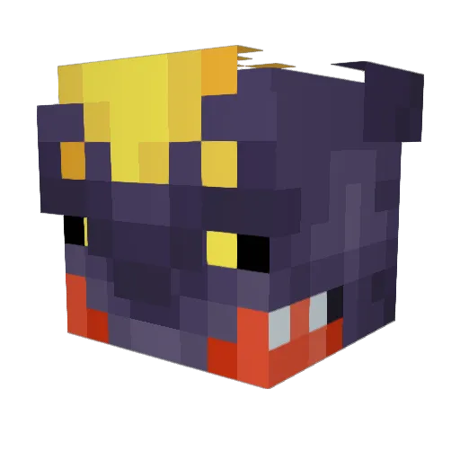 MetalGreymon65 Minecraft avatar head, 3D render