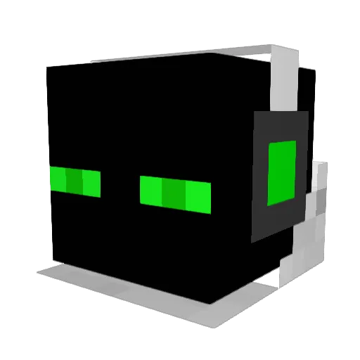 MetalHive Minecraft avatar head, 3D render