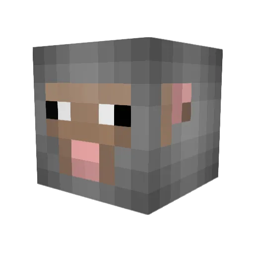 MetalPanda528 Minecraft avatar head, 3D render