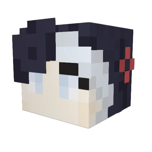 MetalPetals Minecraft avatar head, 3D render