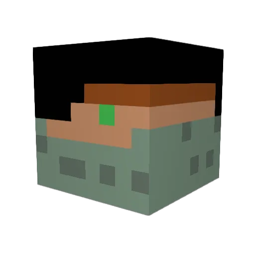 MetalRidley314 Minecraft avatar head, 3D render