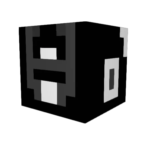 MetalTYR Minecraft avatar head, 3D render