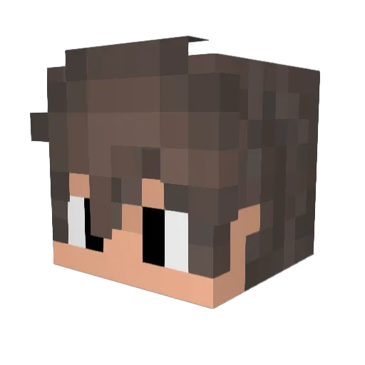 MetalWorth Minecraft avatar head, 3D render