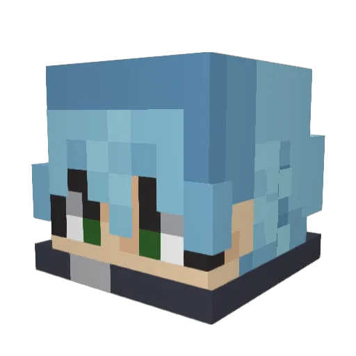 Metal_Engineer Minecraft avatar head, 3D render