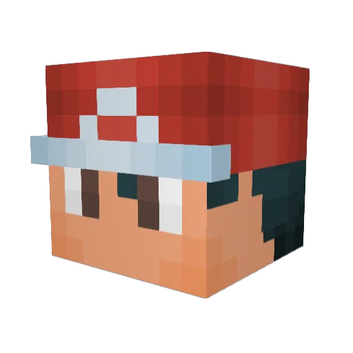 Metal_Man09 Minecraft avatar head, 3D render