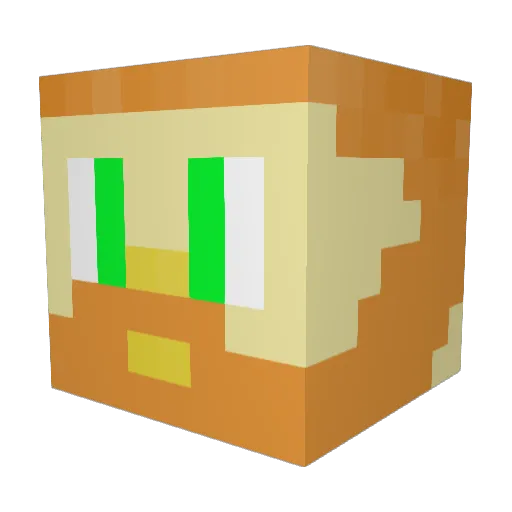 Metal_Ripper Minecraft avatar head, 3D render