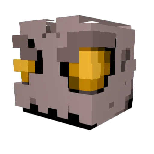 Metal_Unicorn Minecraft avatar head, 3D render