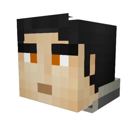 Metalarc_09 Minecraft avatar head, 3D render