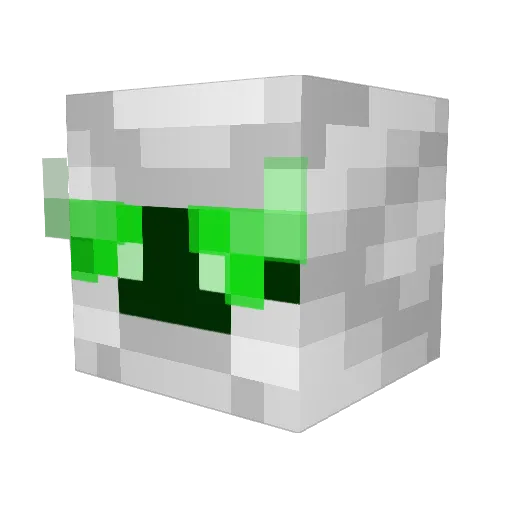 Metalarcher Minecraft avatar head, 3D render