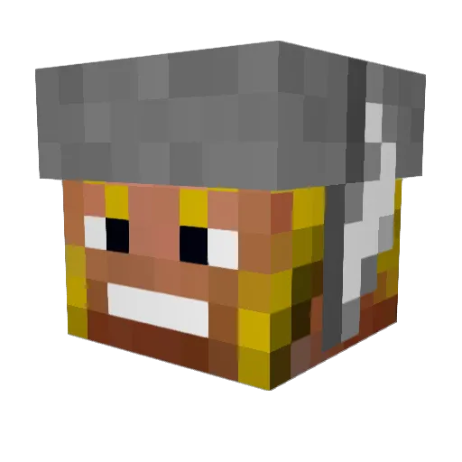 Metaldeth109 Minecraft avatar head, 3D render