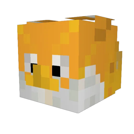 Metalfox620 Minecraft avatar head, 3D render