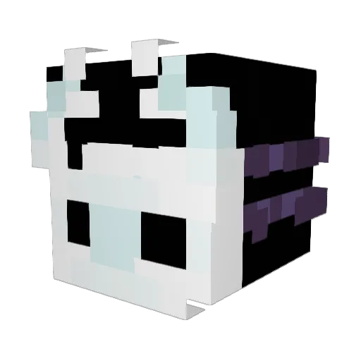 Metalfull Minecraft avatar head, 3D render