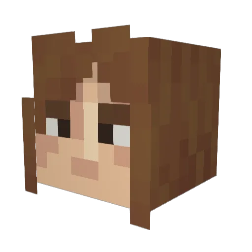Metalhe4d Minecraft avatar head, 3D render