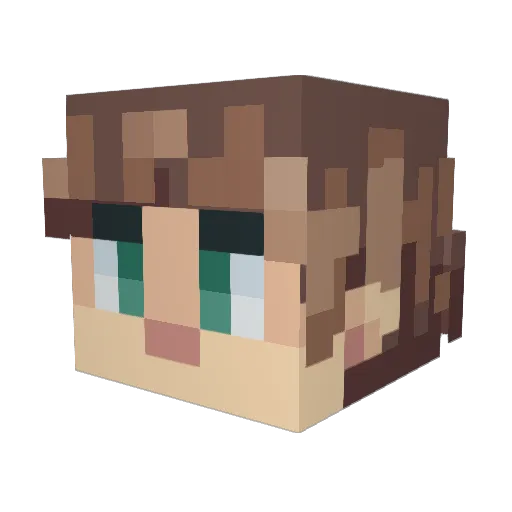 Metalizer19 Minecraft avatar head, 3D render