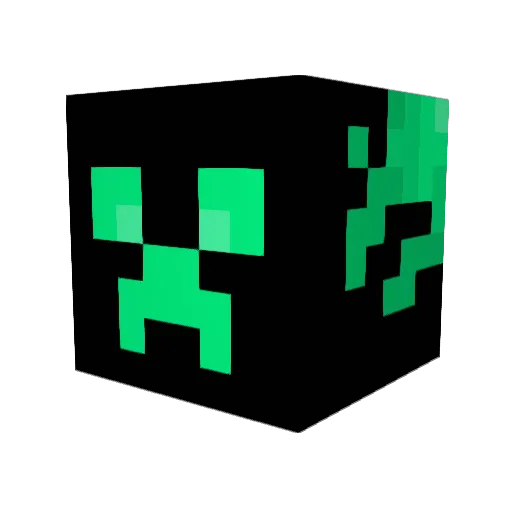 Metaljackal Minecraft avatar head, 3D render