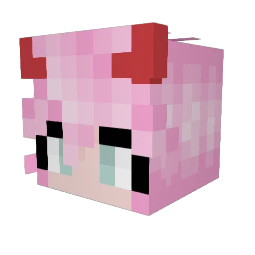 MetallDe Minecraft avatar head, 3D render