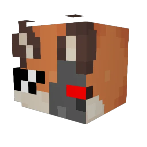 Metallix13 Minecraft avatar head, 3D render