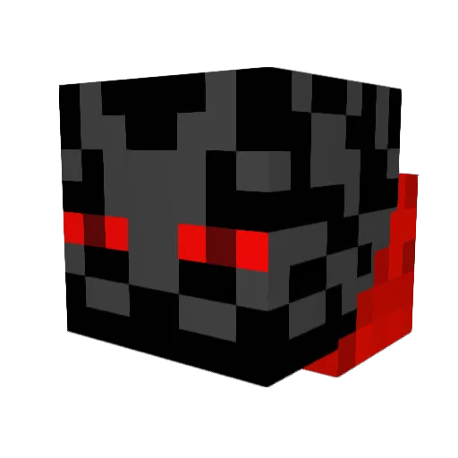 Metalmech Minecraft avatar head, 3D render