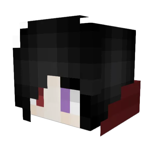Metalsa Minecraft avatar head, 3D render