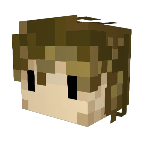 Metalshrimp1 Minecraft avatar head, 3D render