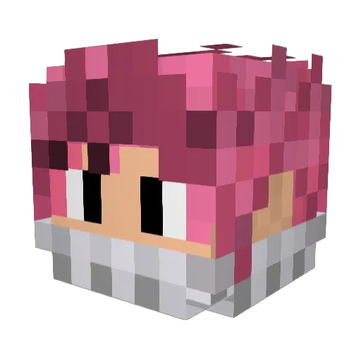 Metalski Minecraft avatar head, 3D render