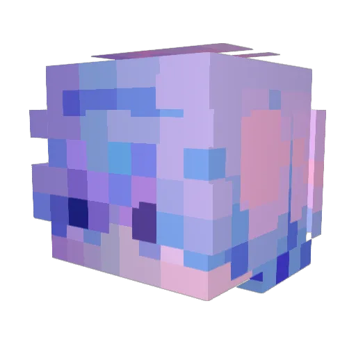 Metaltoken Minecraft avatar head, 3D render